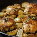 Weeknight Chicken Thigh Onion Skillet Recipe