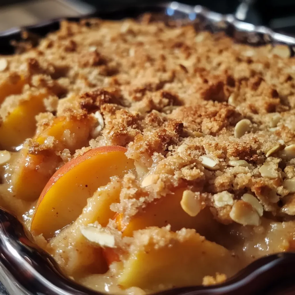 Peach Almond Crumble Recipe