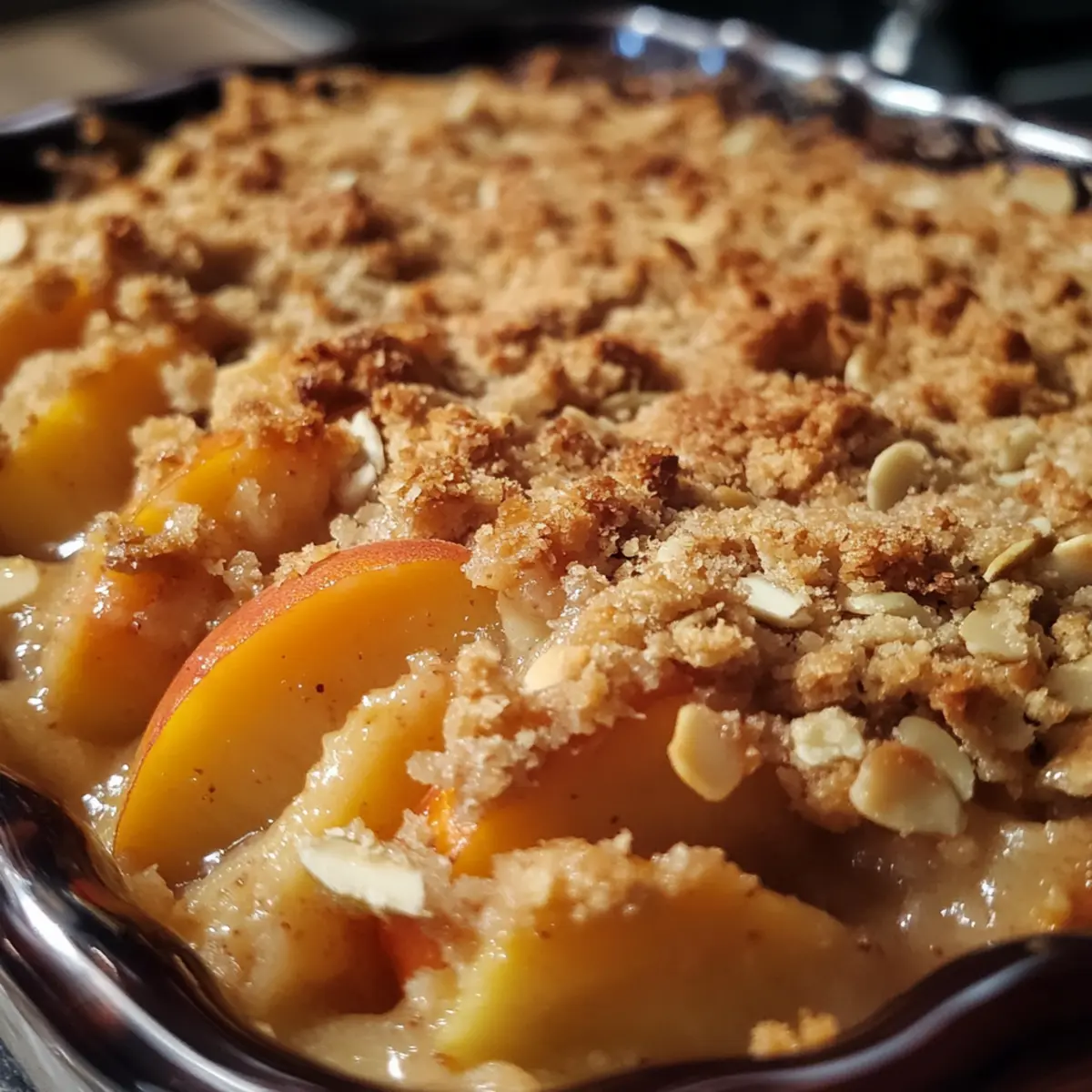 Peach Almond Crumble Recipe