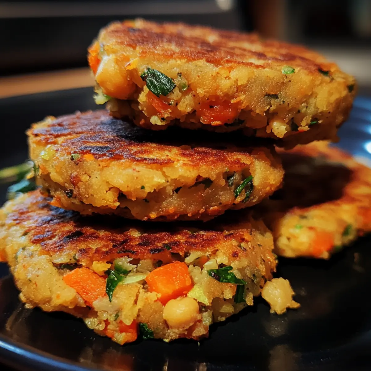 Herbed Chickpea Veggie Patties