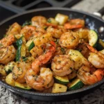 Garlic Butter Shrimp & Zucchini Skillet