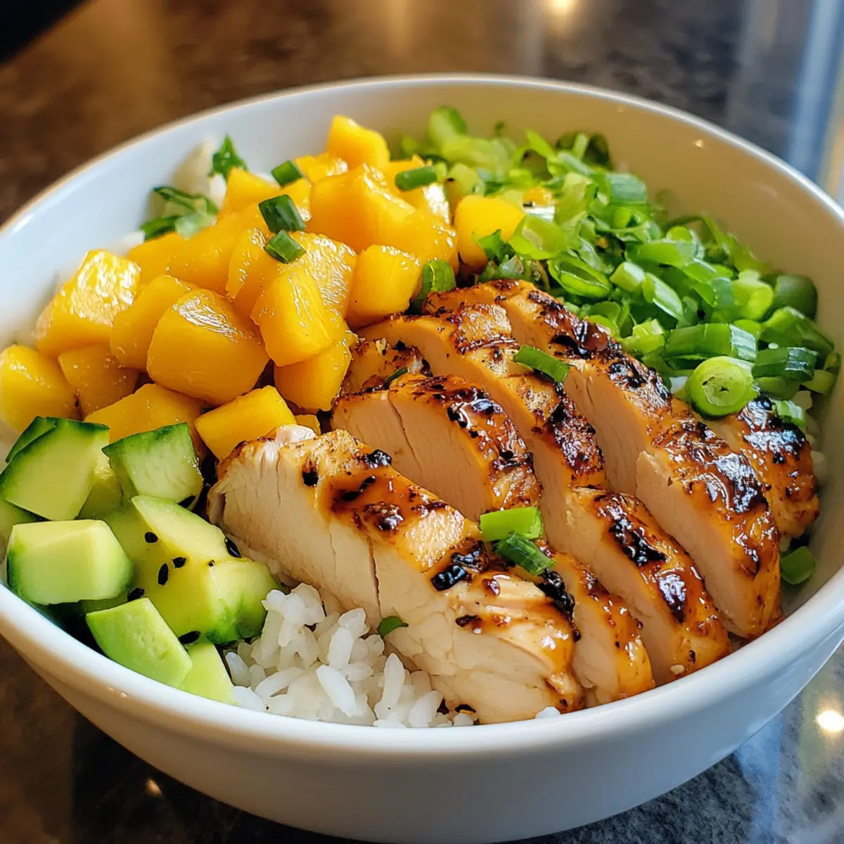 Chicken and Mango Rice Bowl Recipe