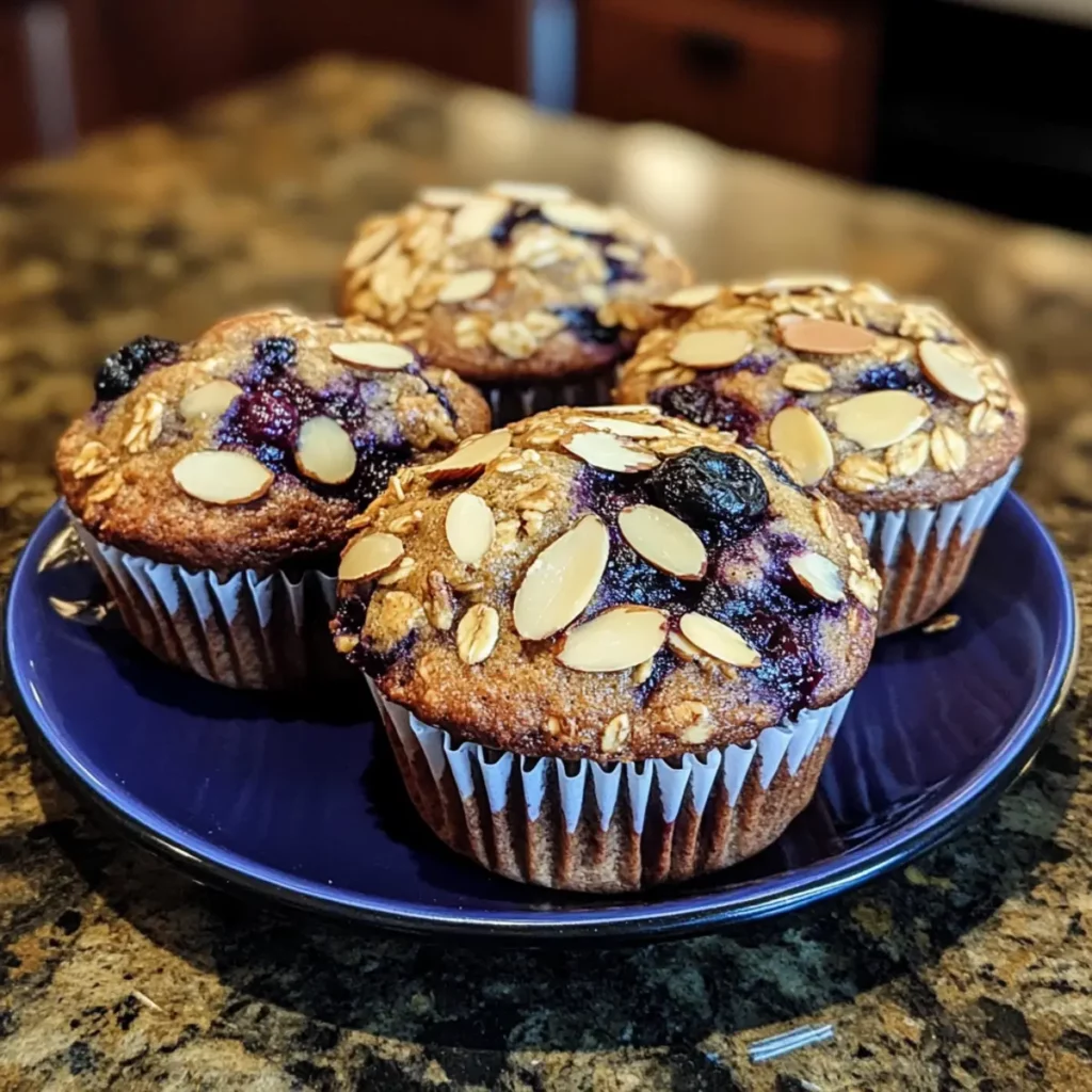 Blueberry Almond Breakfast Muffin Recipe