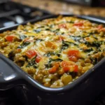 Vegetarian Lentil Spinach Bake Recipe