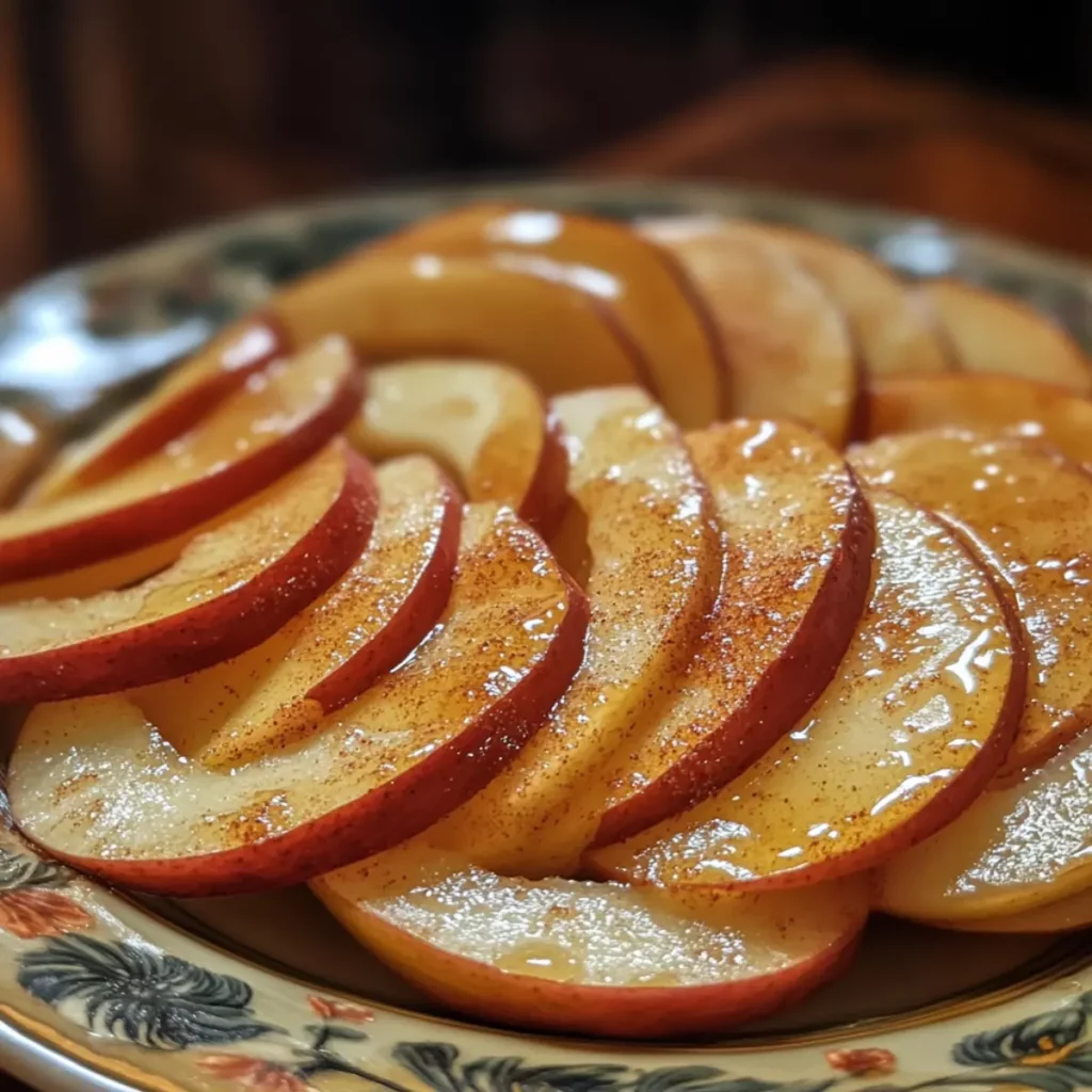 Crispy Honey Cinnamon Apple Slices