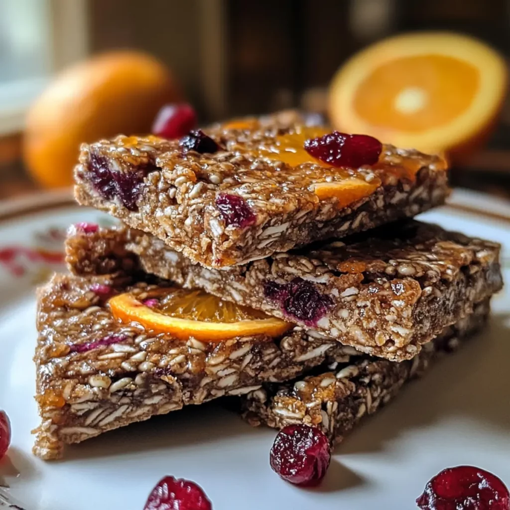Cranberry Orange Chia Bars