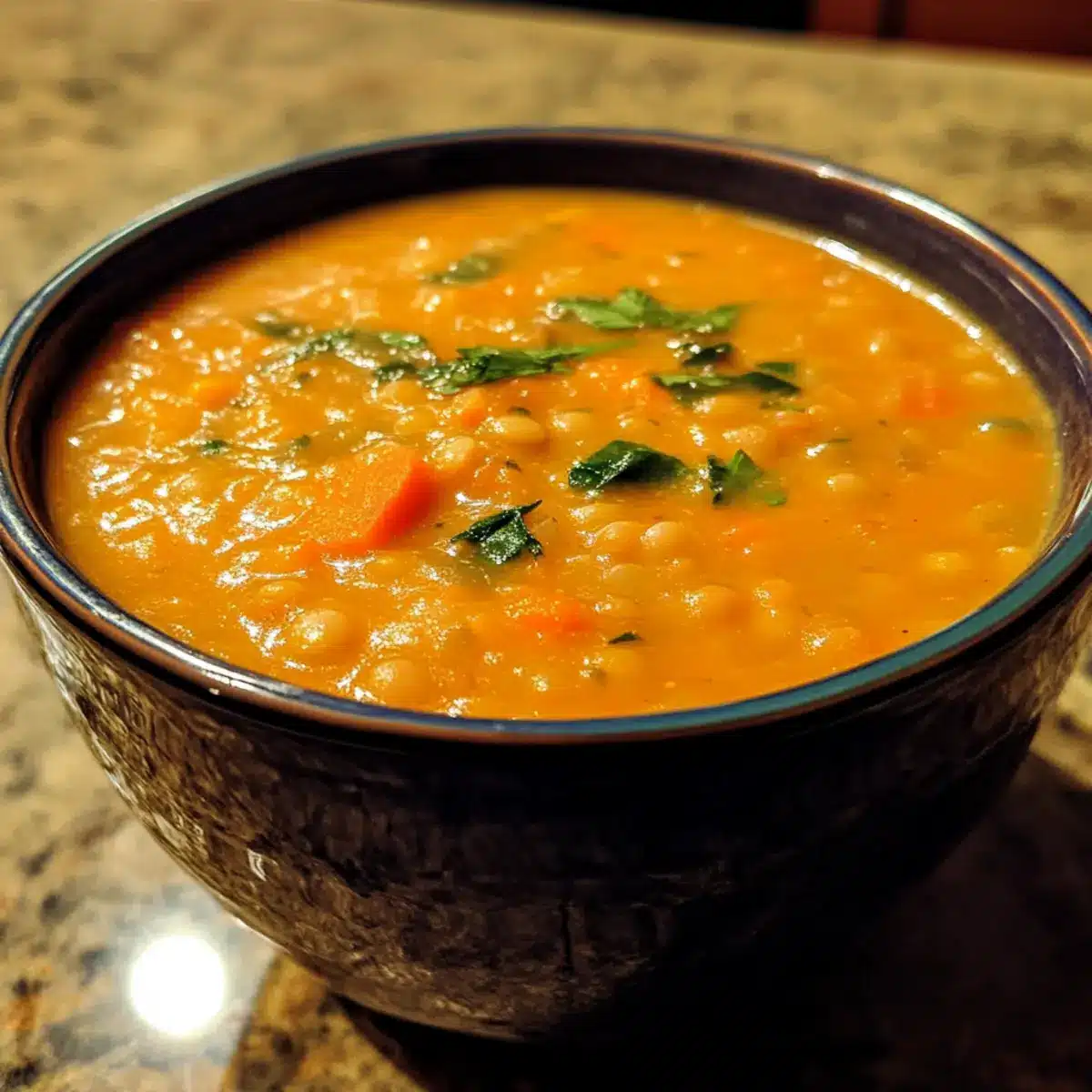 Creamy Lentil & Carrot Soup