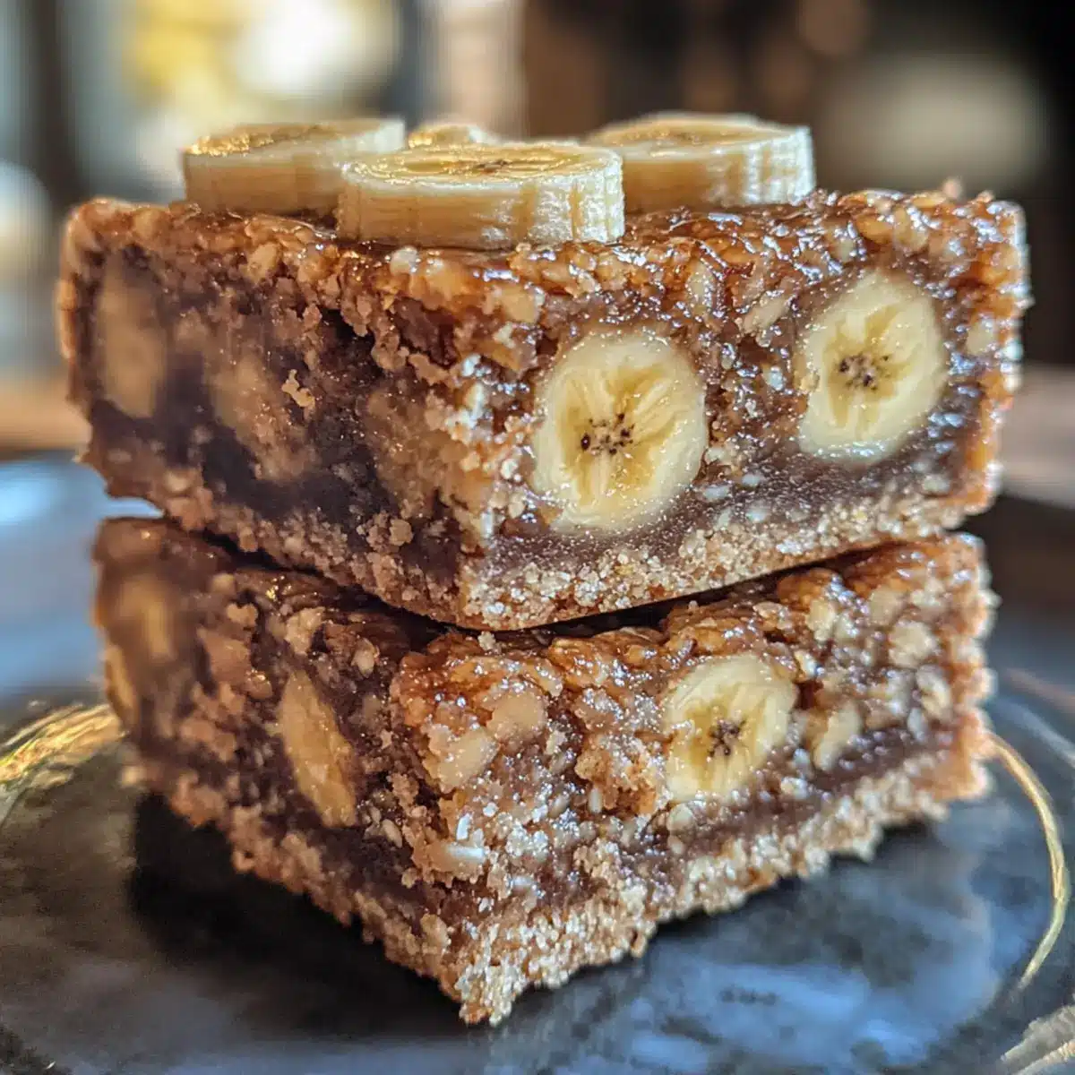 Date-Sweetened Tahini Banana Bars