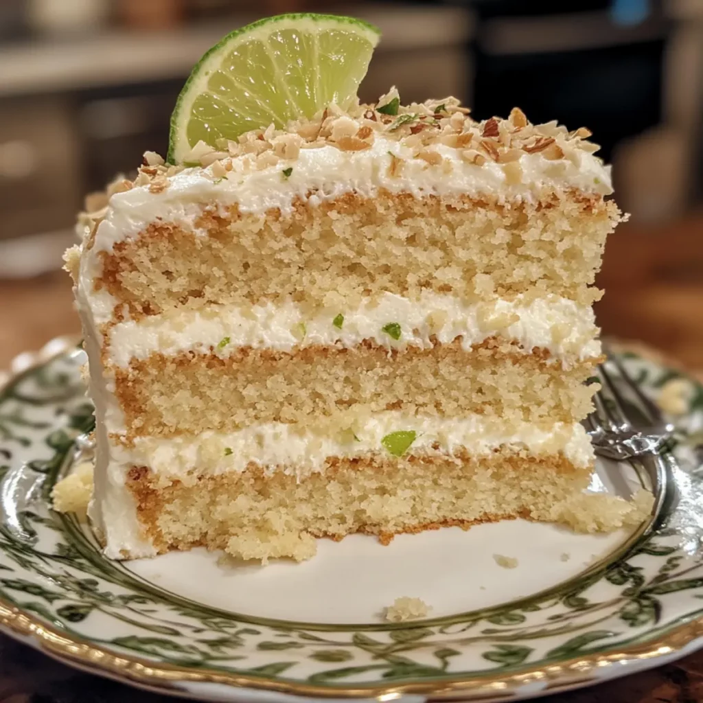 Coconut Lime Almond Cake