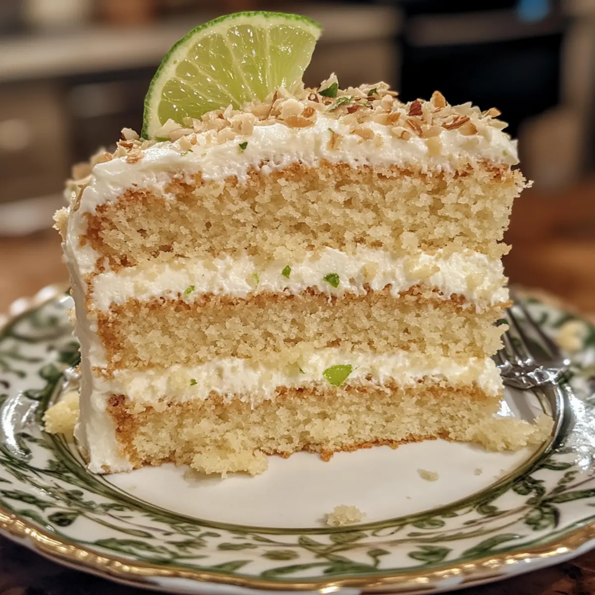 Coconut Lime Almond Cake