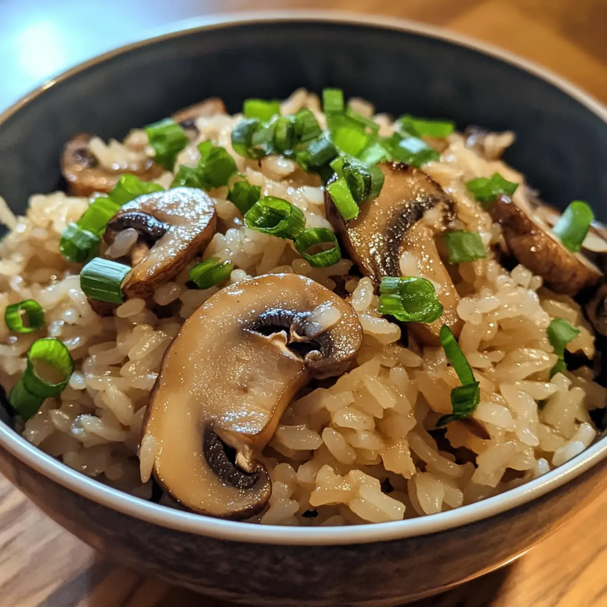Savory Mushroom Rice Dinner Recipe