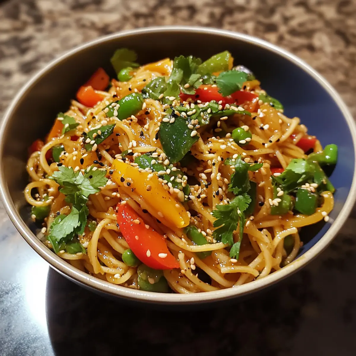 15-Minute Sesame Veggie Noodles