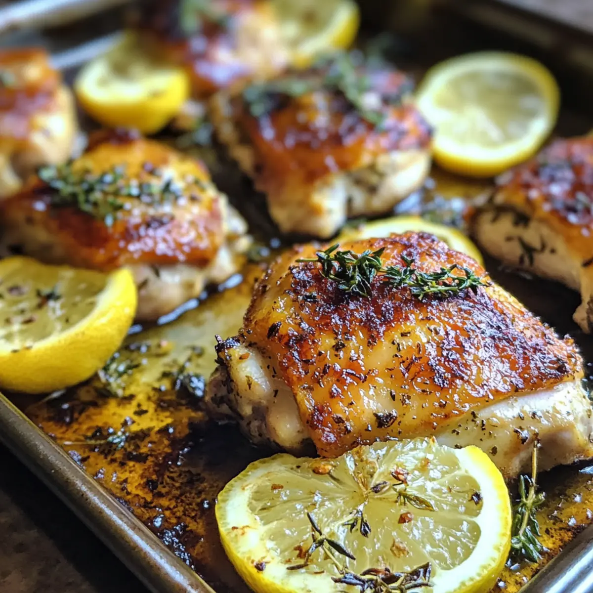 Lemon Thyme Sheet-Pan Chicken Thighs