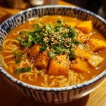 Silky Sesame Pumpkin Noodle Soup