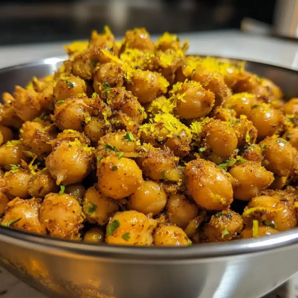 Roasted Spiced Chickpeas with Citrus Zest
