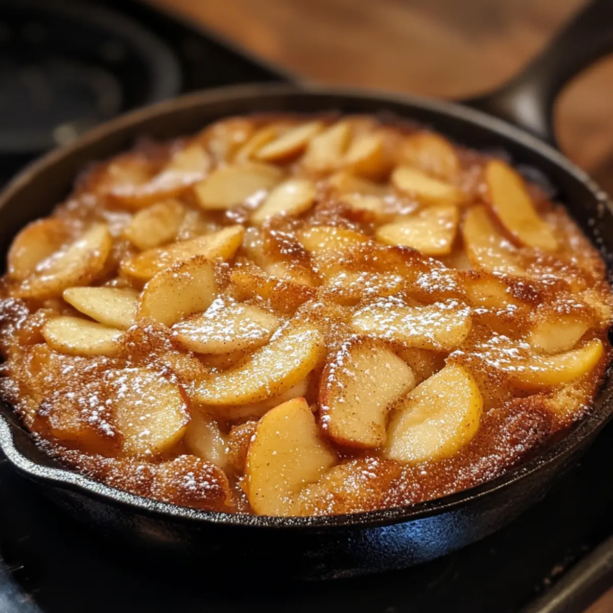 Gluten-Free Apple Cinnamon Skillet Cake Recipe