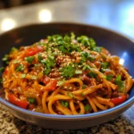Weeknight Chili Crisp Veggie Noodles