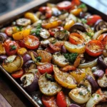 Sheet Pan Mediterranean Veggie Dinner Recipe