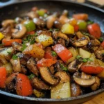 Quick Garlic Mushroom Veggie Skillet Recipe