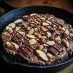 Almond Butter Chocolate Skillet Brownie