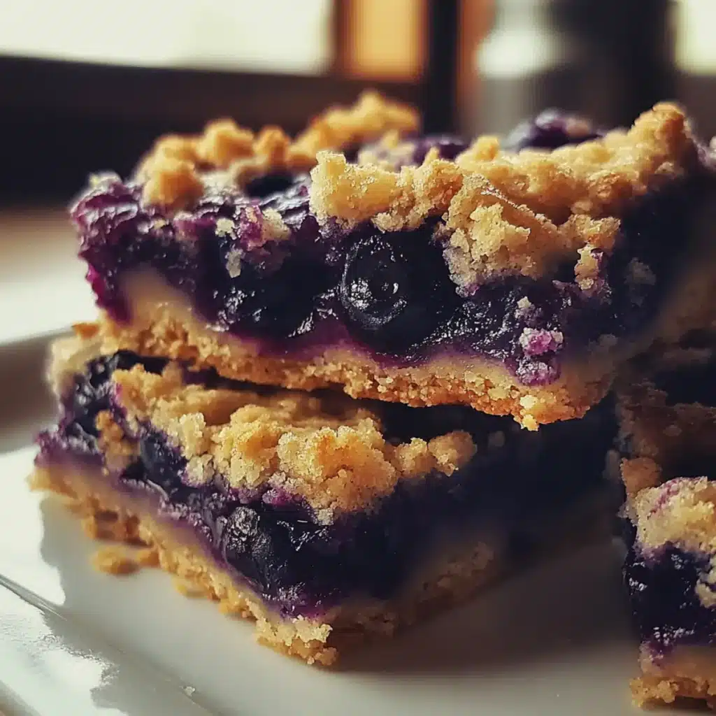 Almond Flour Blueberry Crumble Bars