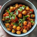 Slow Cooker Spiced Tomato Chickpeas
