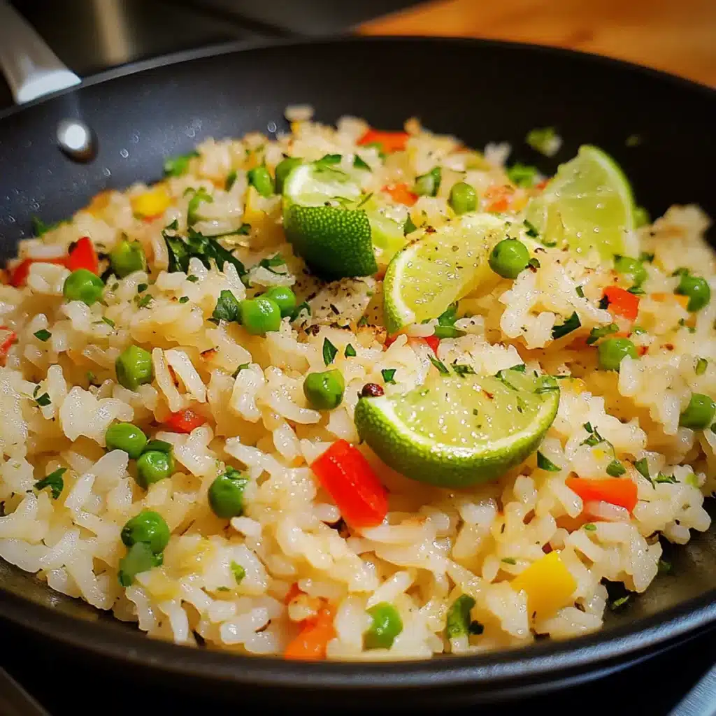 Skillet Coconut Lime Rice with Veggies