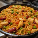 Quick Chicken Bean Rice Skillet Recipe