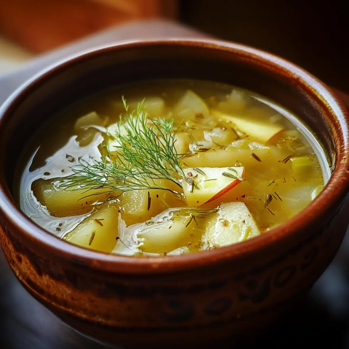 Fennel & Apple Broth Soup