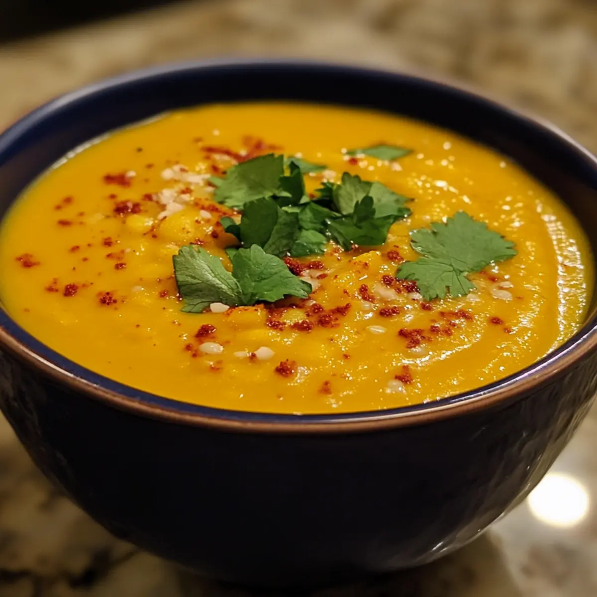 Roasted Pumpkin, Red Lentil, and Coconut Soup Recipe