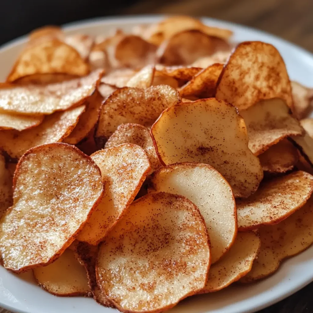 Baked Apple Cinnamon Chips
