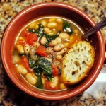 Tuscan White Bean & Spinach Soup