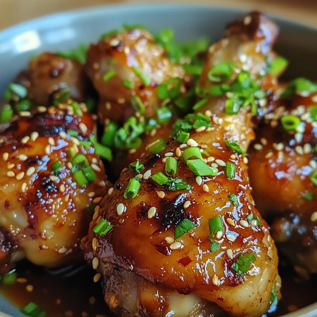 Sticky Soy Garlic Chicken Drumsticks