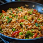Quick Veggie Fried Rice Skillet