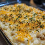 Baked Creamy Rice and Cheese Tray Recipe
