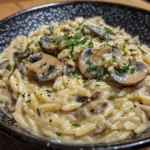 Creamy Mushroom Lemon Orzo