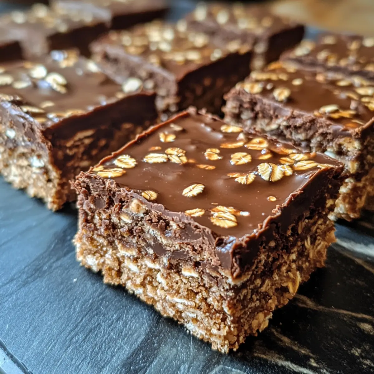 Baked Chocolate Oat Squares Recipe