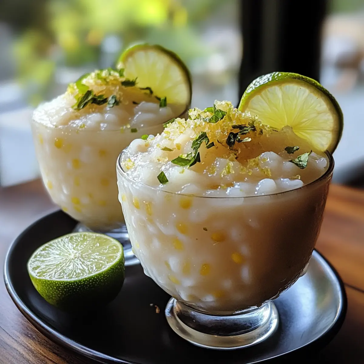Coconut Lime Tapioca Cups