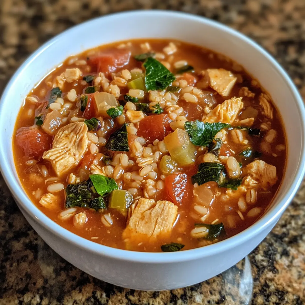 Instant Pot Chicken & Farro Minestrone