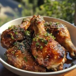 Sticky Garlic Honey Chicken Drumsticks