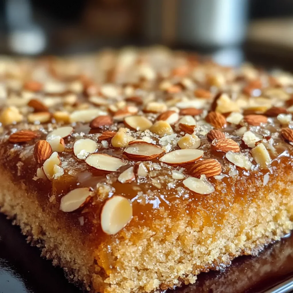 Almond Honey Sheet Cake