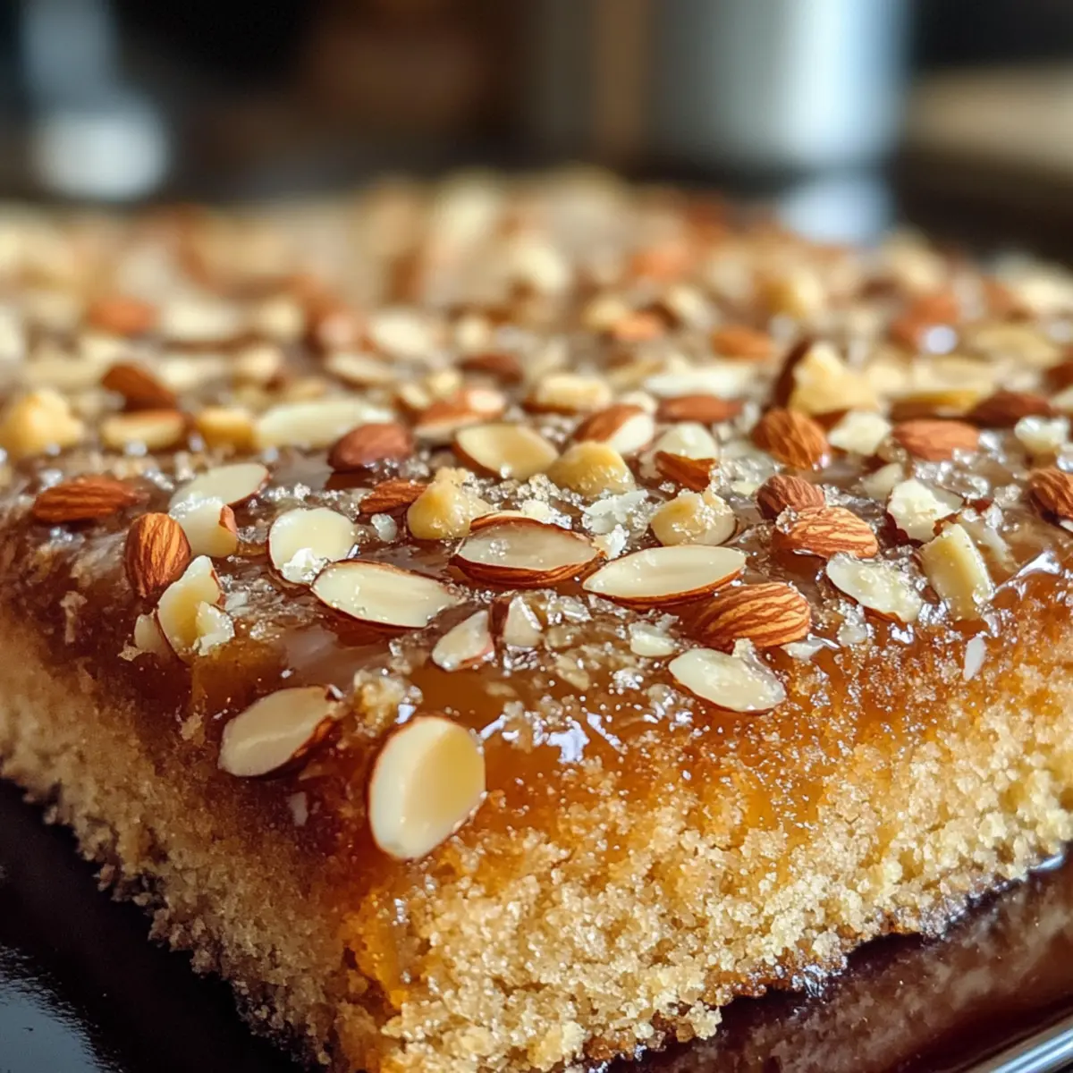 Almond Honey Sheet Cake