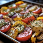 One-Pan Mediterranean Veggie Bake
