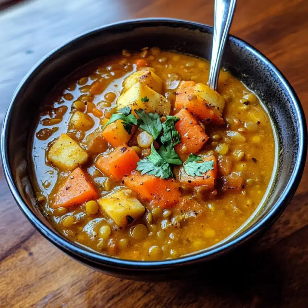 Curried Carrot, Apple, and Lentil Soup Recipe