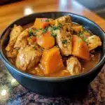 Slow Cooker Chicken & Sweet Potato Stew