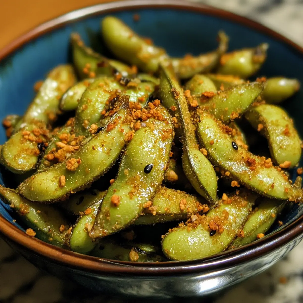Savory Roasted Edamame with Lime and Nutritional Yeast