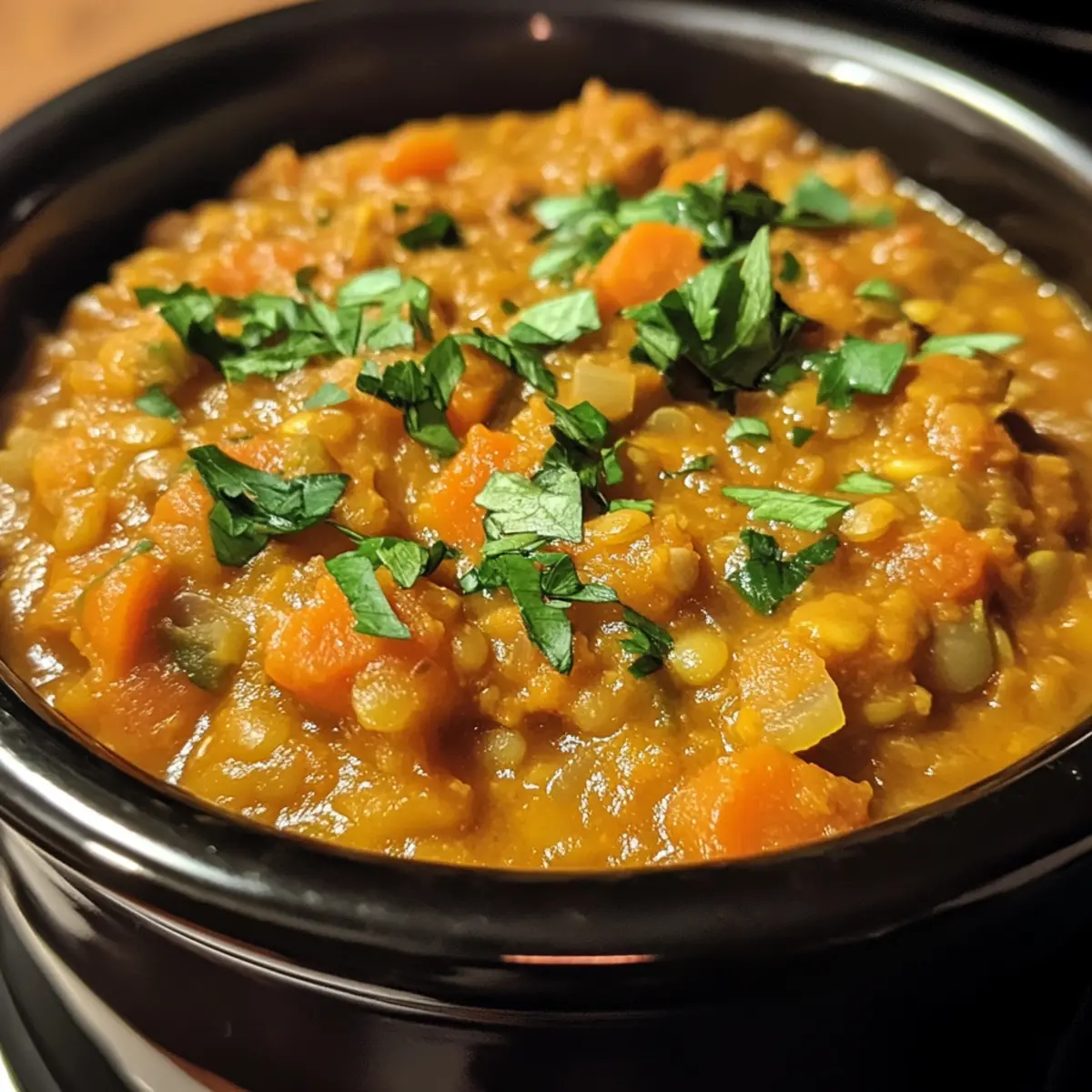 Crockpot Carrot and Red Lentil Stew Recipe