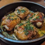 Garlic Herb Chicken Thigh Skillet Recipe