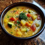 Lemon Tahini Vegetable Soup