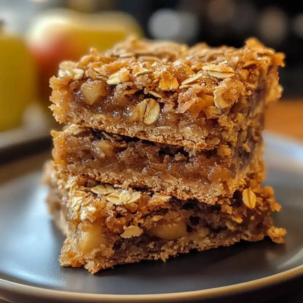 Baked Oat Cinnamon Apple Bars Recipe